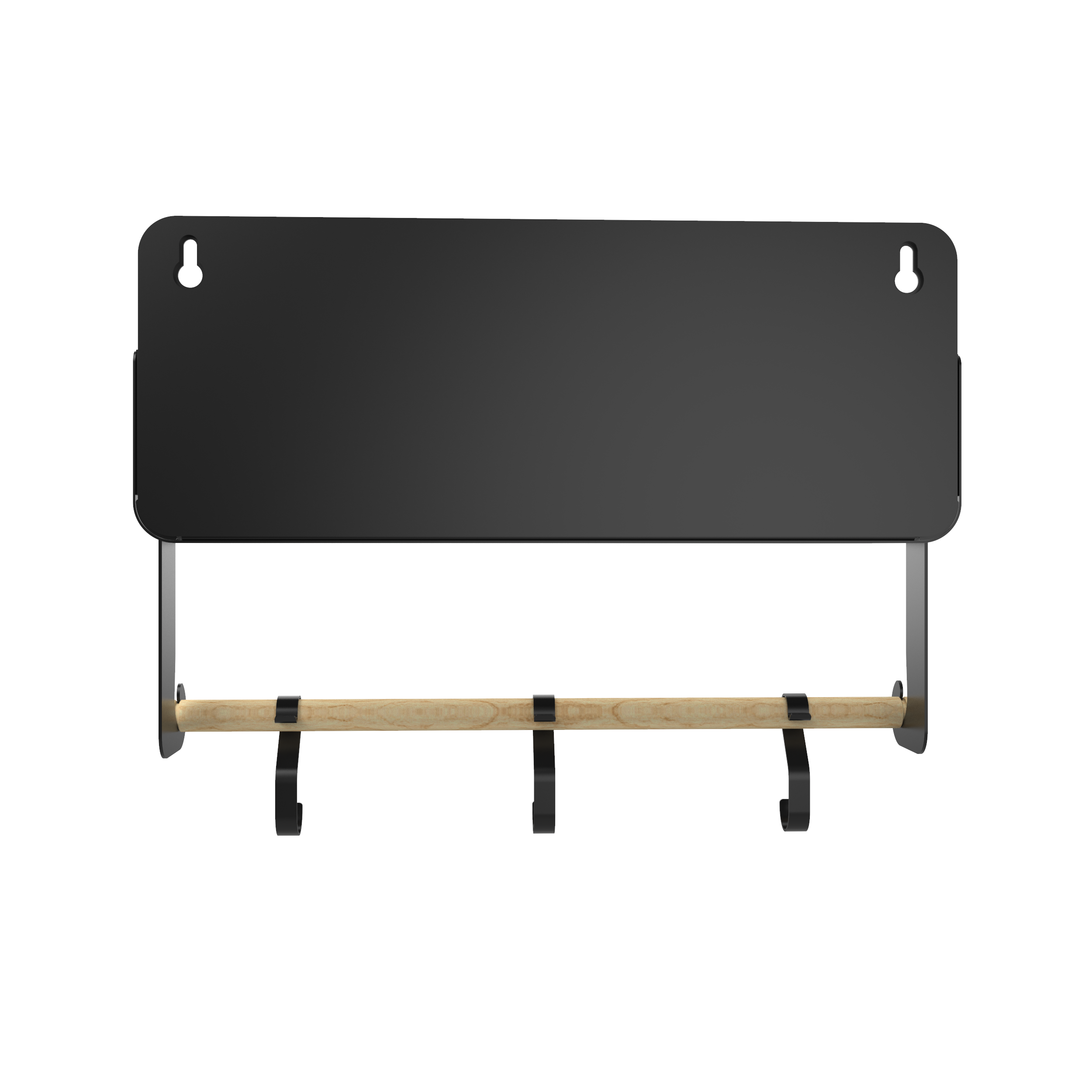 Black Hanging / Magnetic Rack System-Shelf W/Brackets