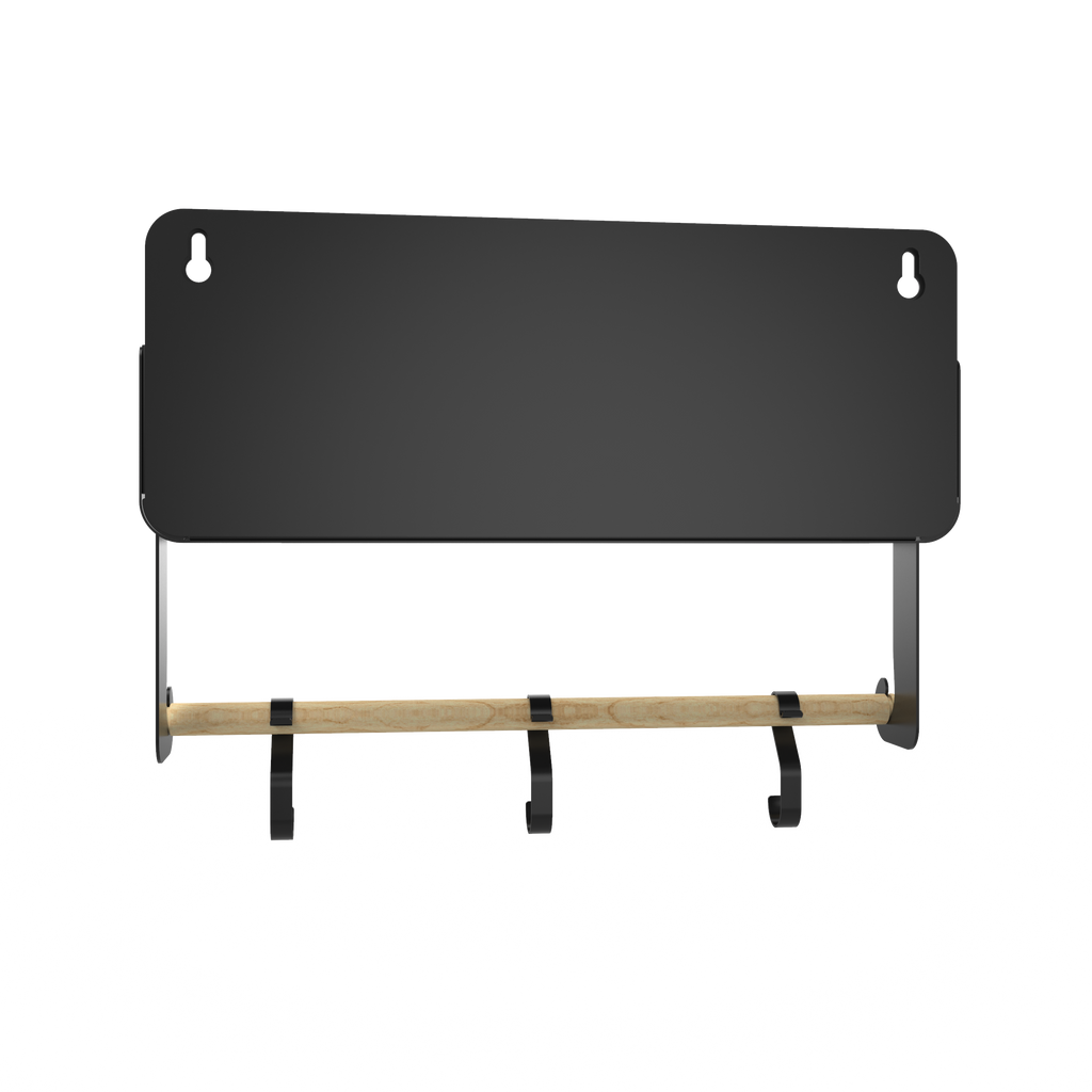 Black Hanging / Magnetic Rack System-Shelf W/Brackets