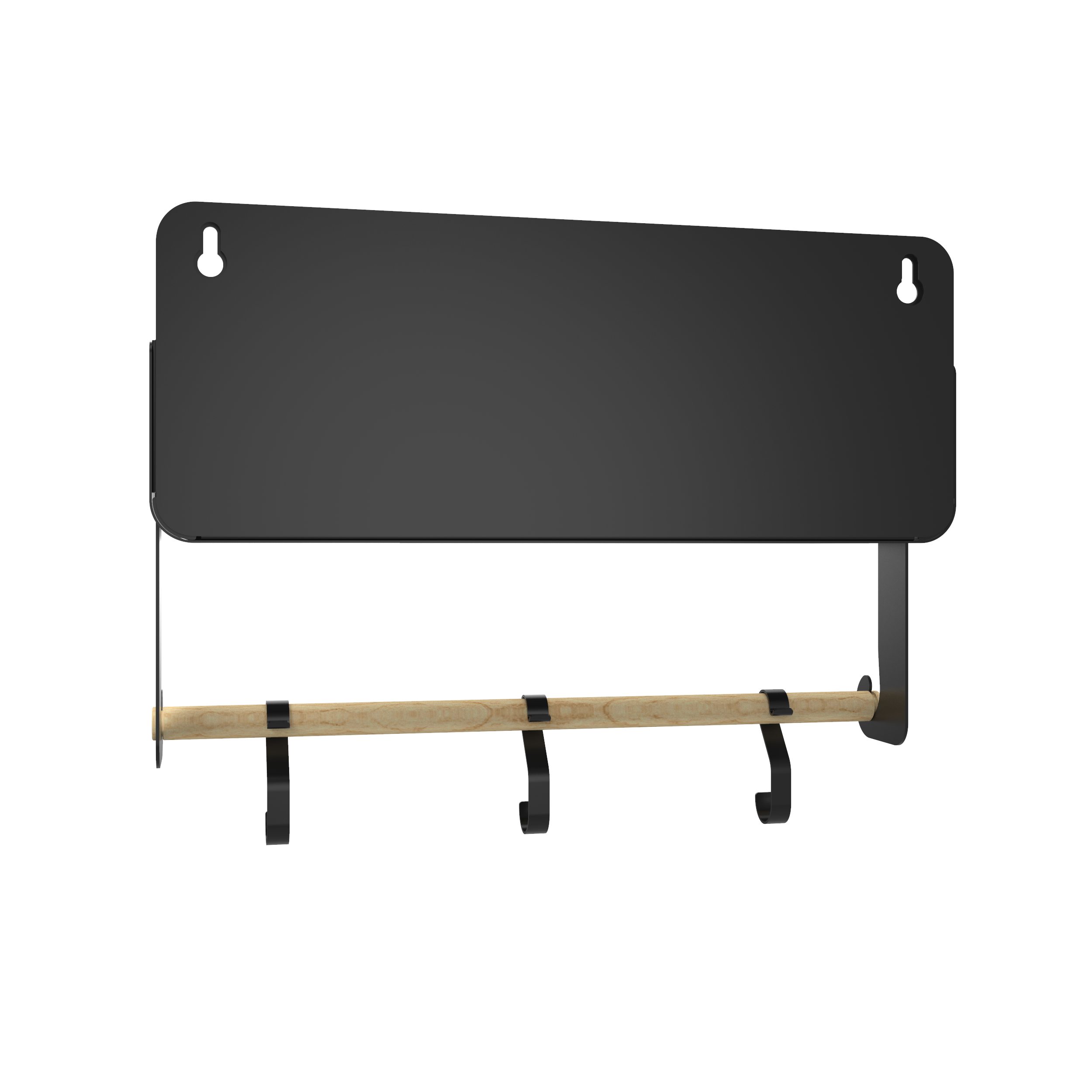Black Hanging / Magnetic Rack System-Shelf W/Brackets