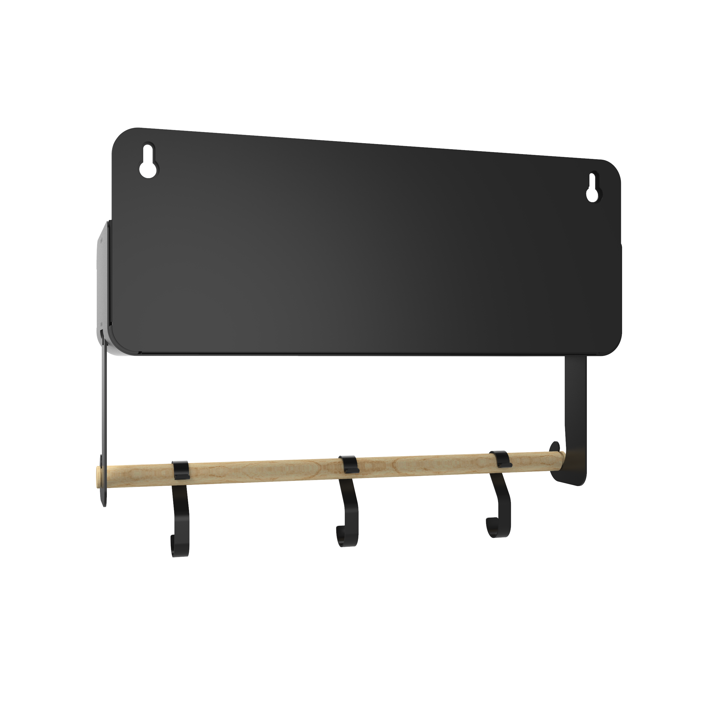Black Hanging / Magnetic Rack System-Shelf W/Brackets