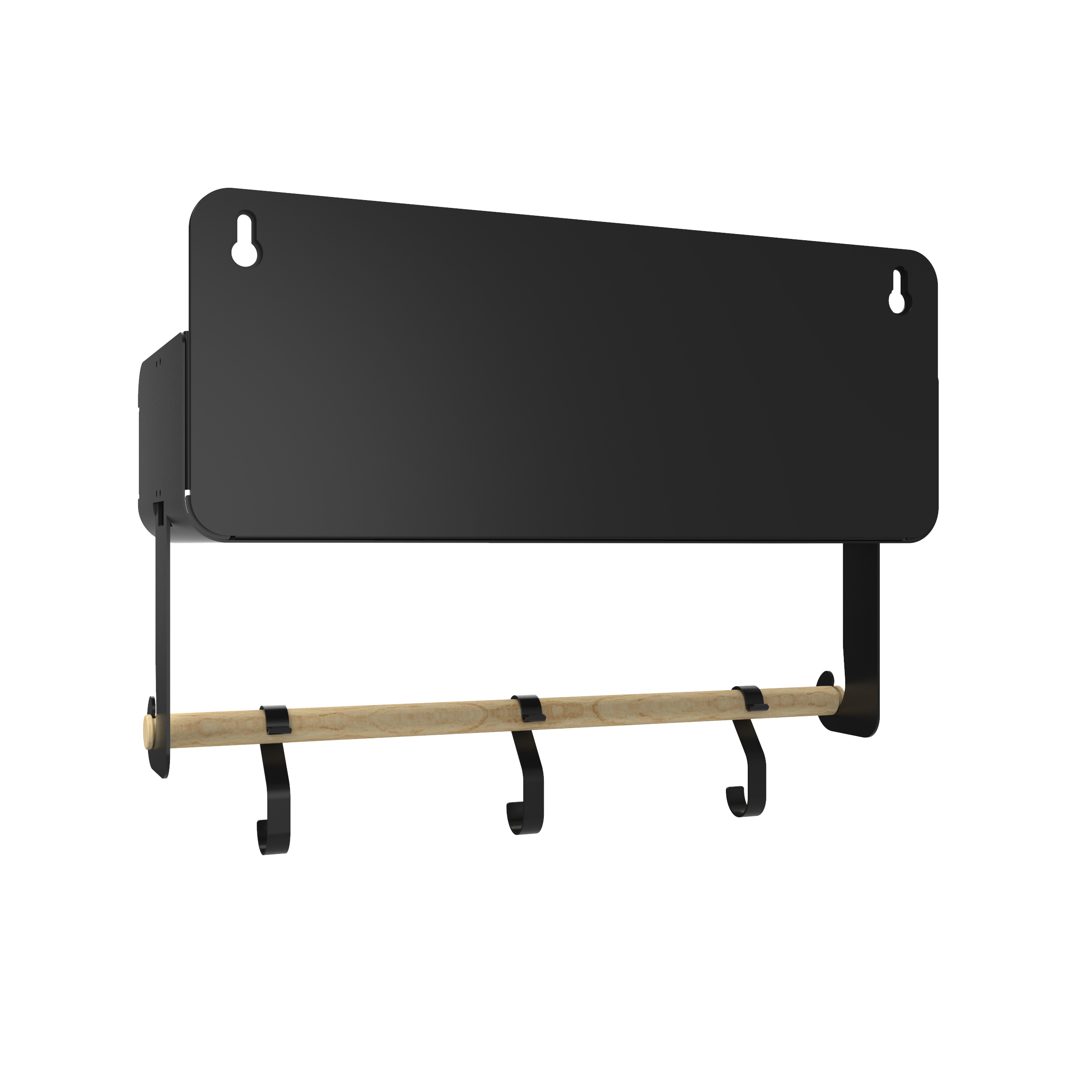 Black Hanging / Magnetic Rack System-Shelf W/Brackets