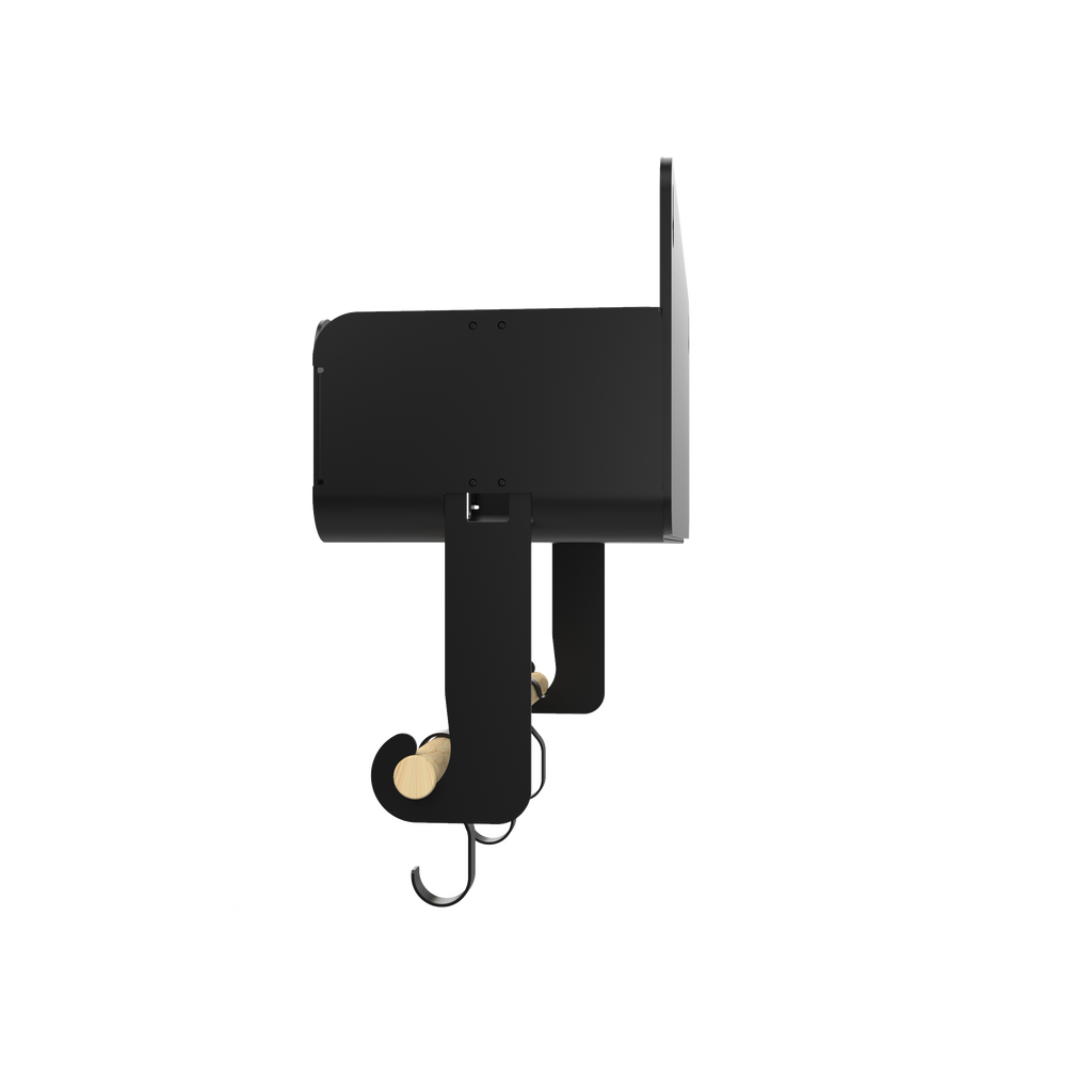 Black Hanging / Magnetic Rack System-Shelf W/Brackets