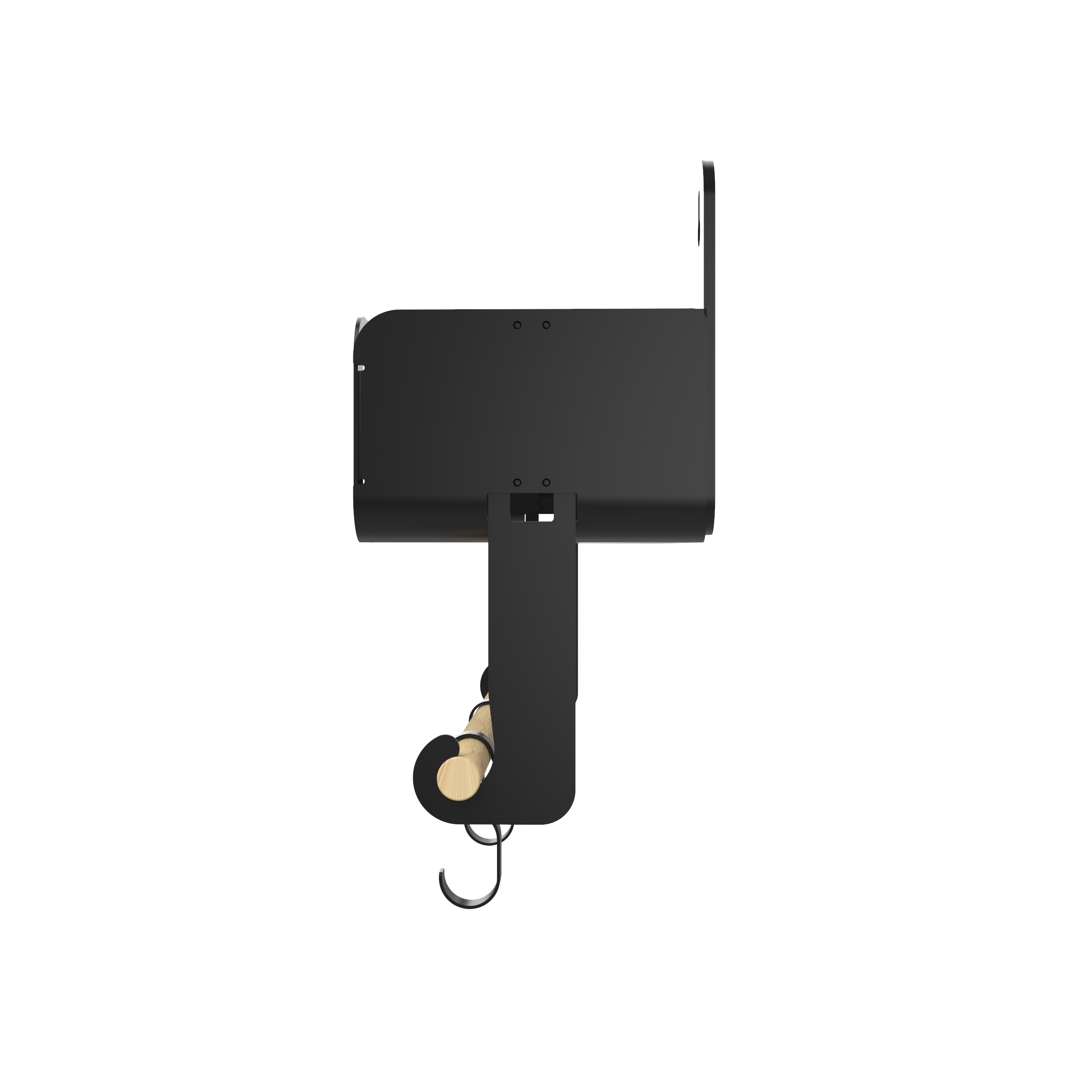 Black Hanging / Magnetic Rack System-Shelf W/Brackets