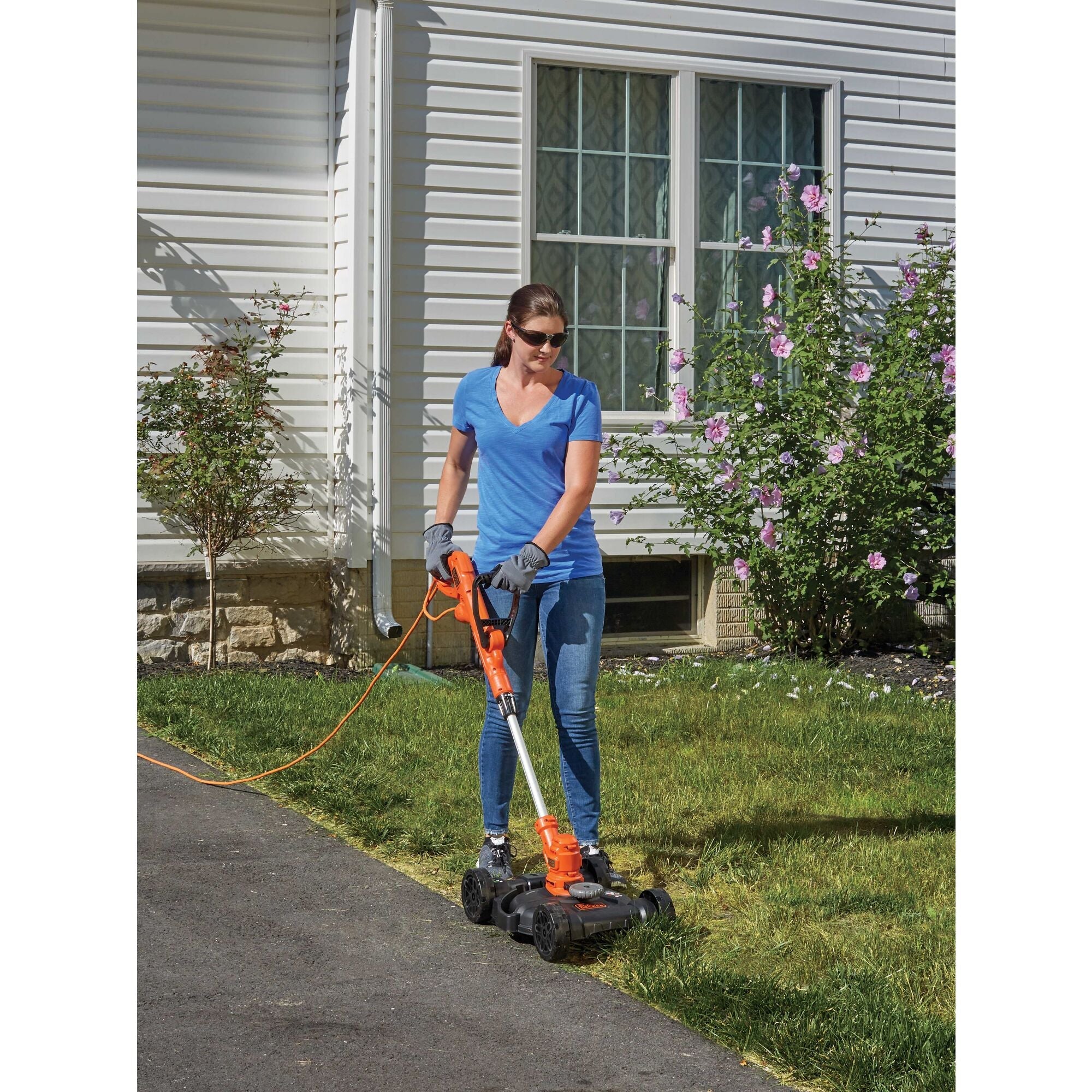 Electric Lawn Mower, Weed Eater and Edger 3-in-1 Combo, 12-Inch 6.5 Amp