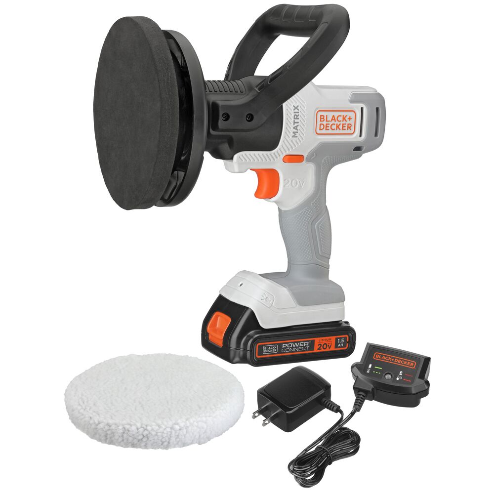 20V MAX *POWERCONNECT™ MATRIX™ Cordless Buffer Kit in White, Battery and Charger Included
