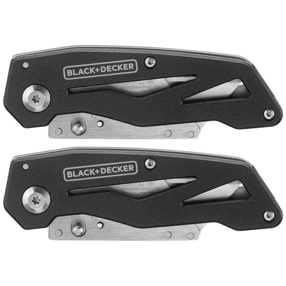 Utility Knife, Folding, 2 Pack
