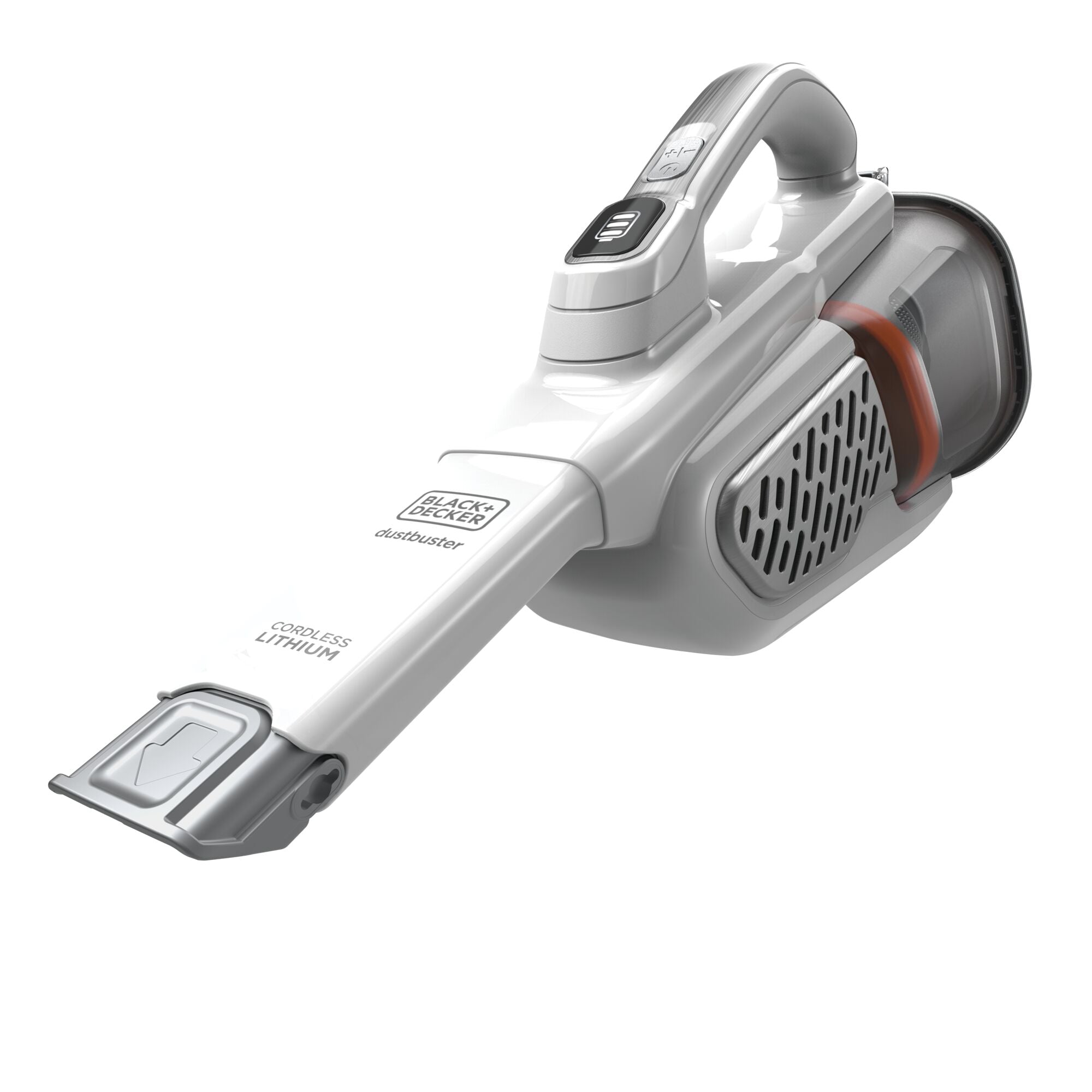dustbuster® Handheld Vacuum, Cordless, AdvancedClean+™, White, Extra Long Crevice Tool