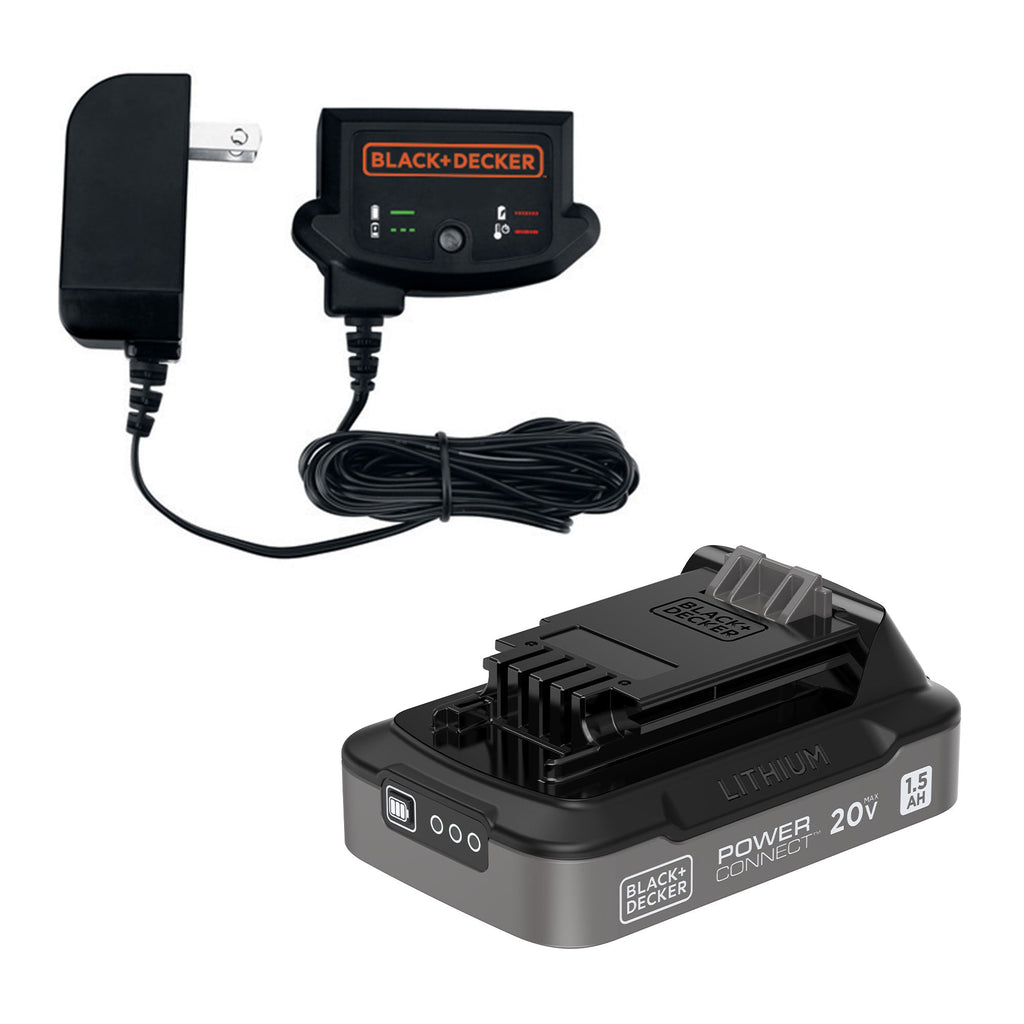 20V MAX* POWERCONNECT™ 1.5 Ah Battery With State of Charge Indicator Light and Charger Combo