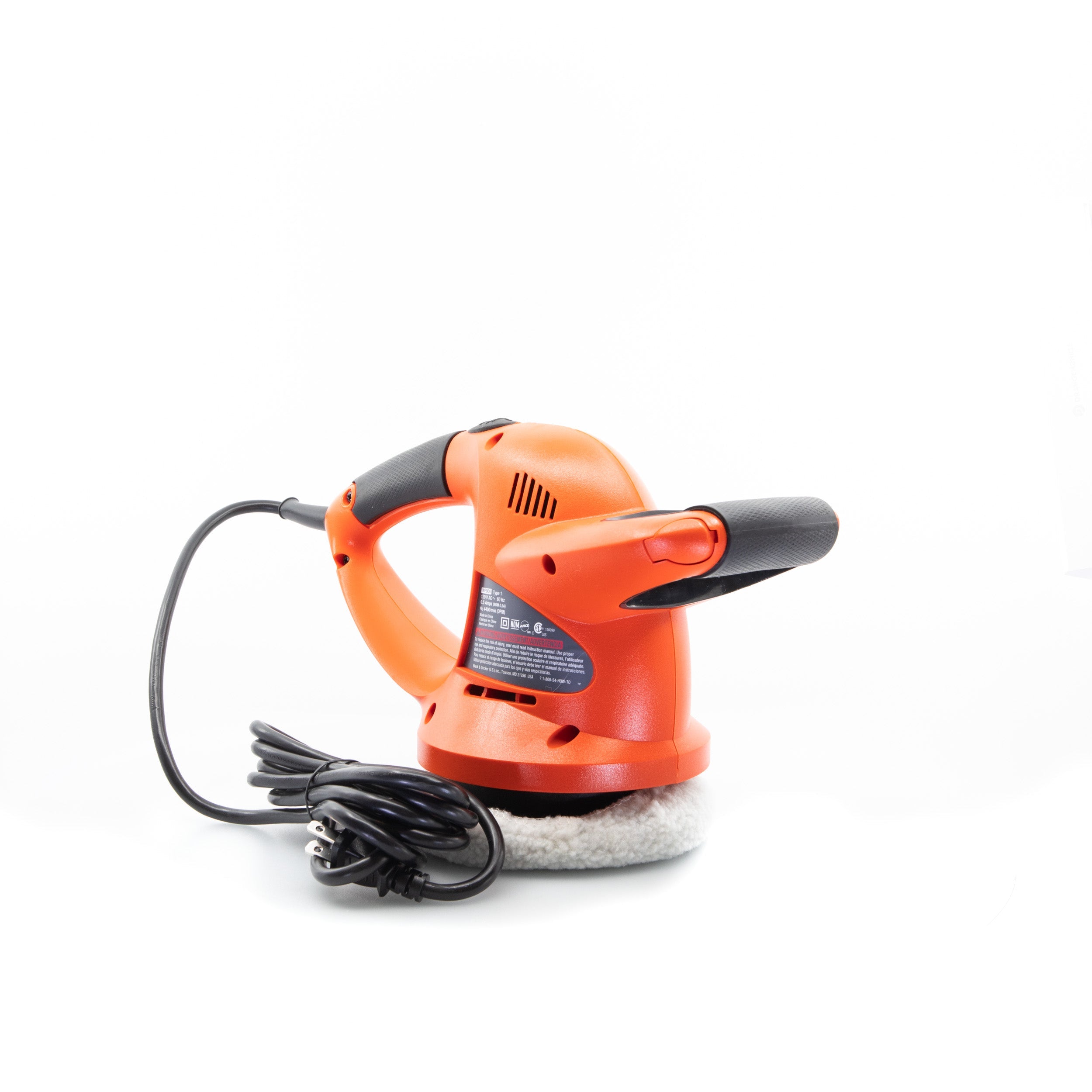 Orbital Car Buffer Polisher | Waxer, 6-Inch & 2 Bonnets